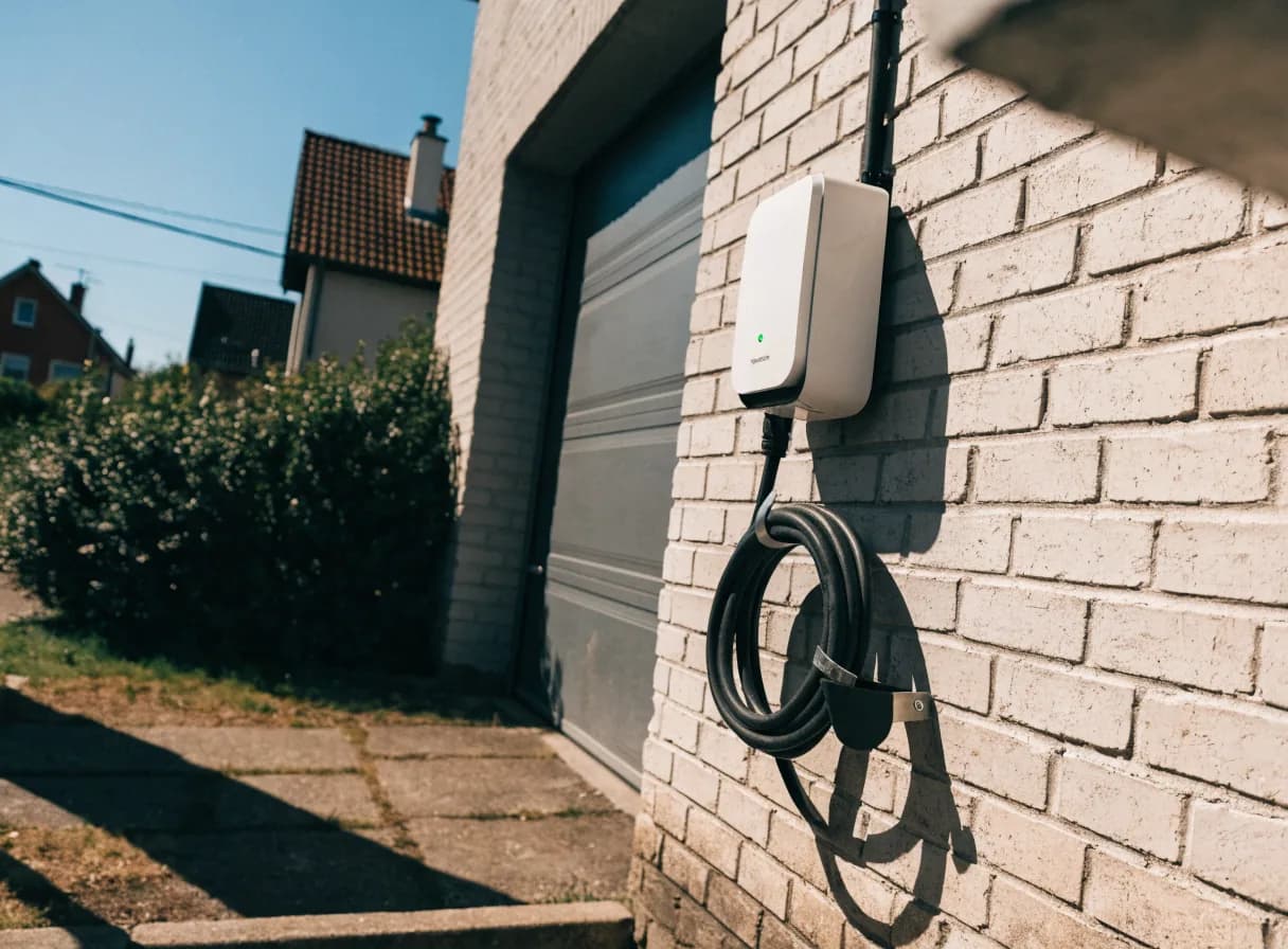 Wallbox in einer Garage